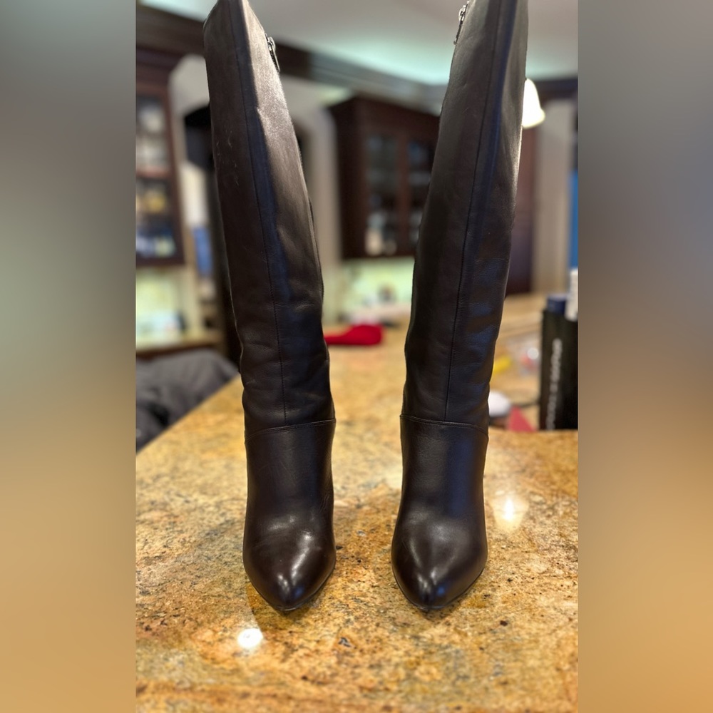Jessica Simpson JP Hamlin tall brown leather boots